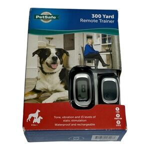 PetSafe 300 Yard Remote Trainer Dog Training Collar PDT00-16117 Blue EUC